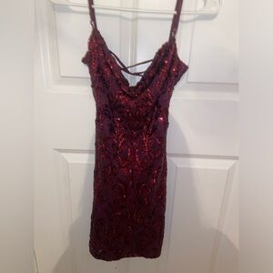 Windsor Dark Purple Sequin Dress